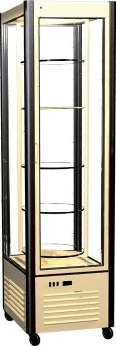 Витрина кондитерская Carboma R400Cвр (D4 VM 400-2) Inox (0430)