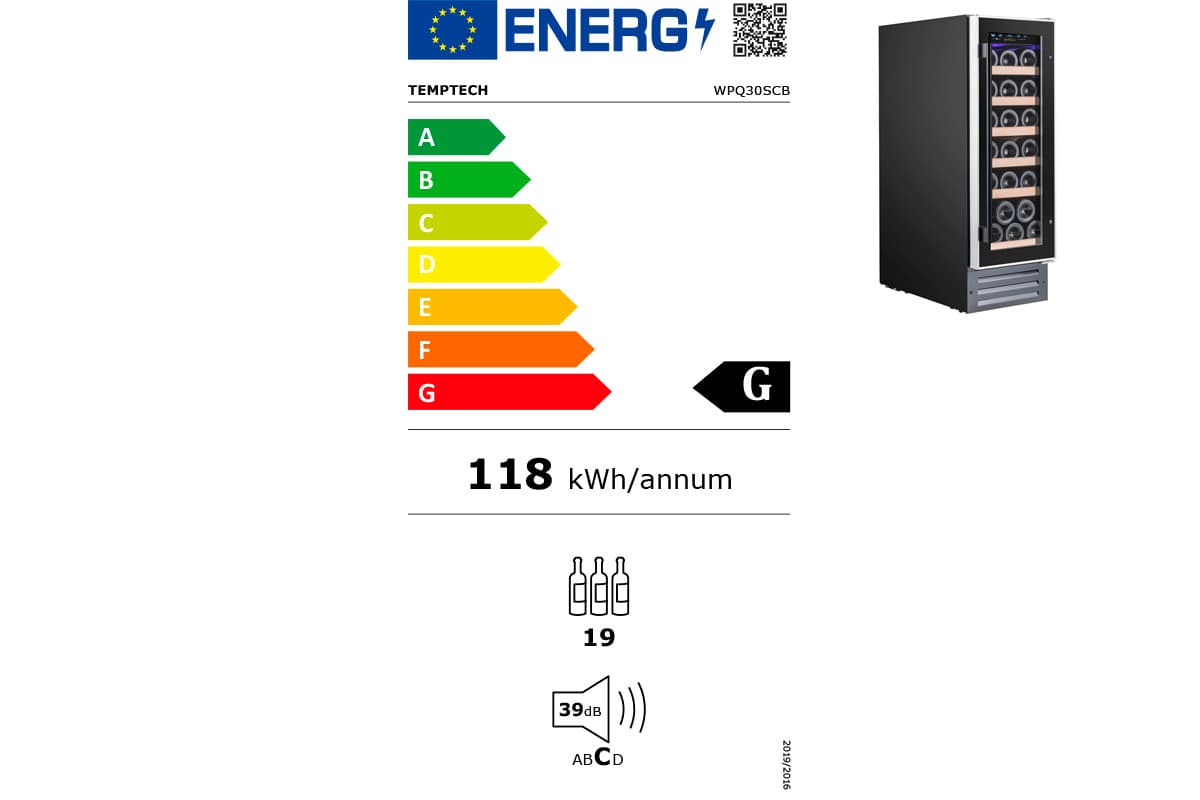 Шкаф винный Temptech WPQ30SCB