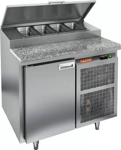 Стол холодильный (для пиццы) Hicold PZ2_1/GN камень