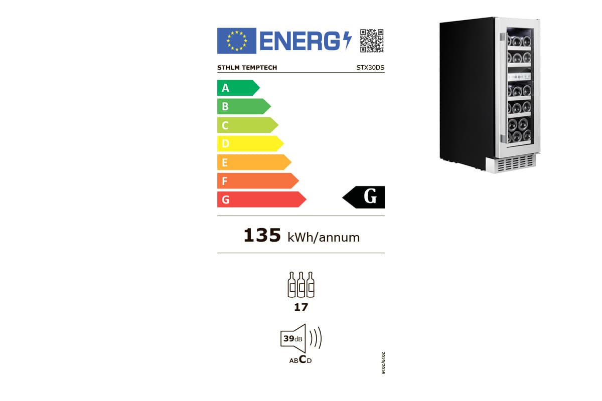 Шкаф винный Temptech STX30DS