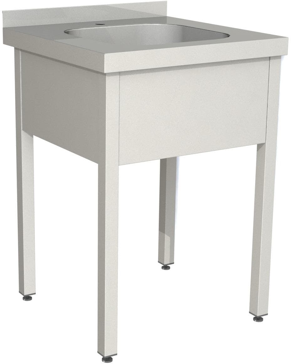 Ванна моечная односекционная цельнотянутая с бортом Restoinox ВМЦ-1/6/7-Б