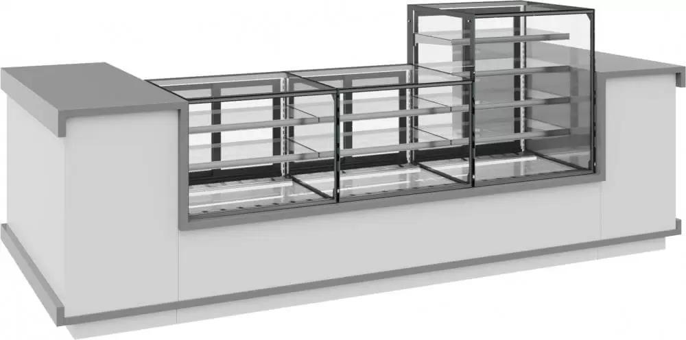 Витрина кондитерская Carboma KC71-130 VV 0,9-2 BUILT-IN открытая