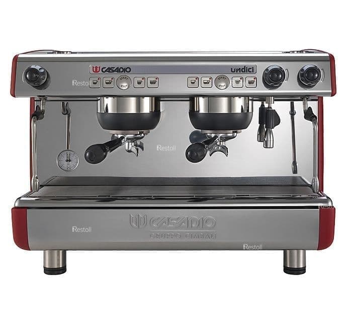 Кофемашина рожковая Casadio Undici A2 высокие группы, красная