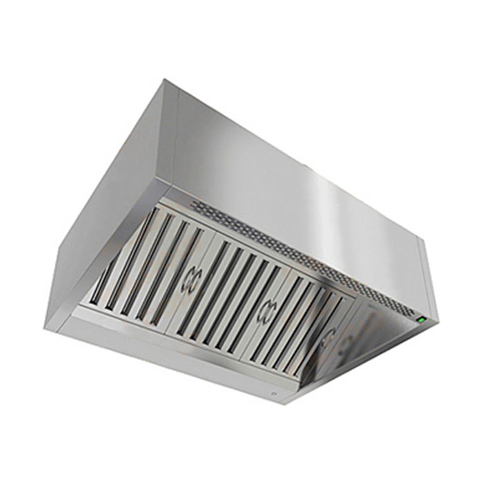 Зонт вытяжной коробчатый Hicold ЗКВПОС-0809 пристенный с ж/у фильтрами, с подсветкой