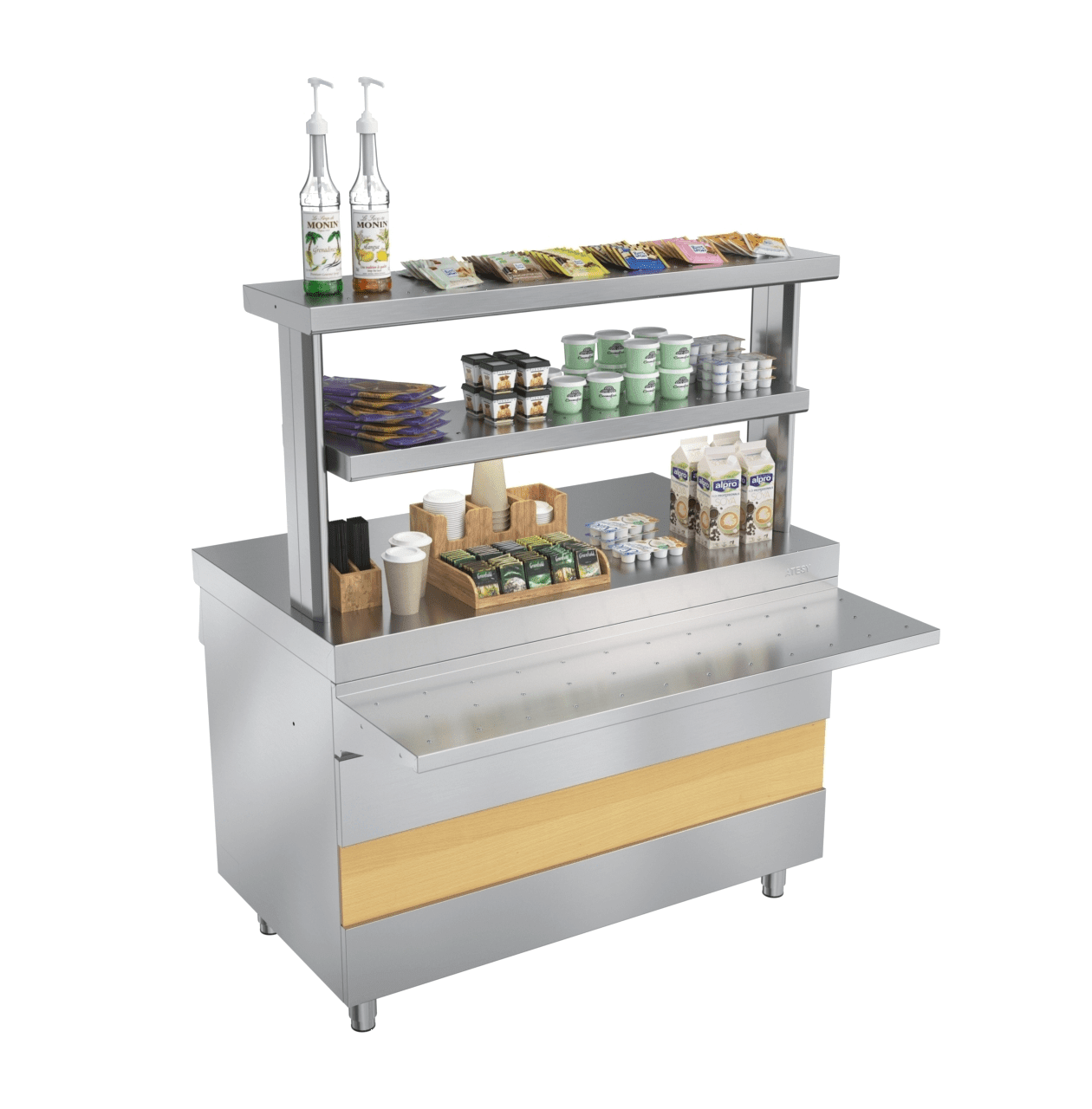 Прилавок нейтральный Atesy Ривьера НС-1200-02-О без полок