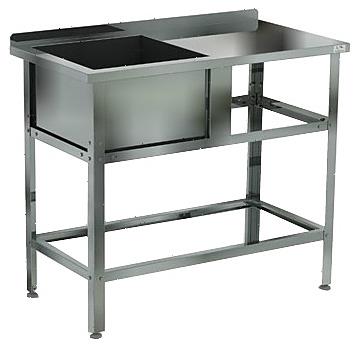 Стол с моечной ванной Кобор ВМСБР/1-150/80/430 Л/П