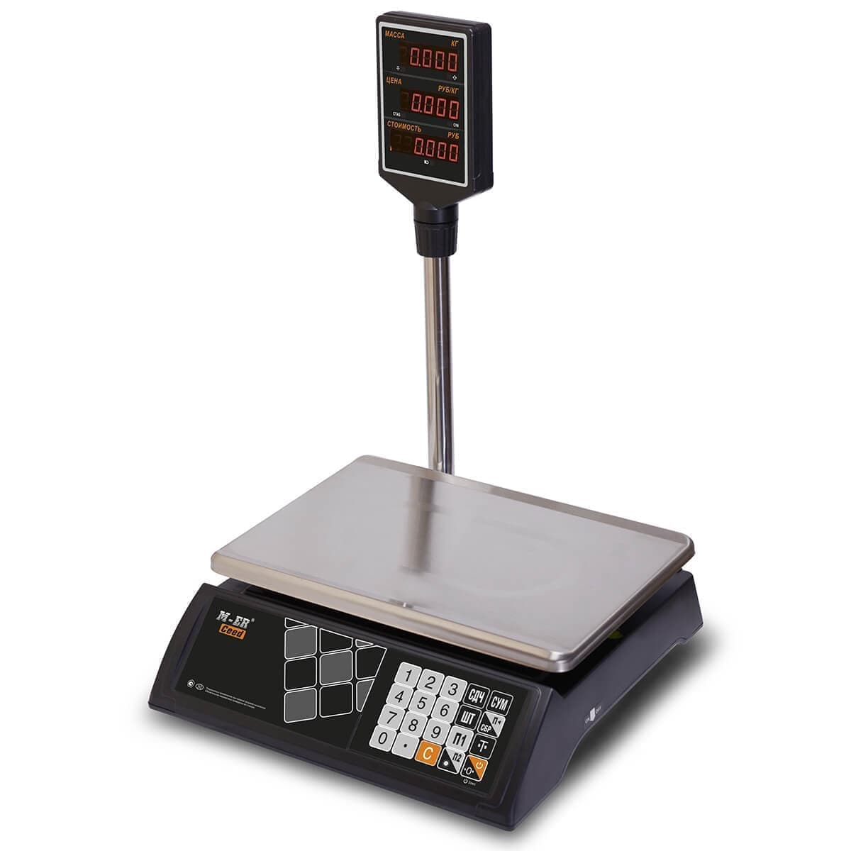 Весы торговые настольные M-ER 327 ACP-15.2 "Ceed" LED Черные
