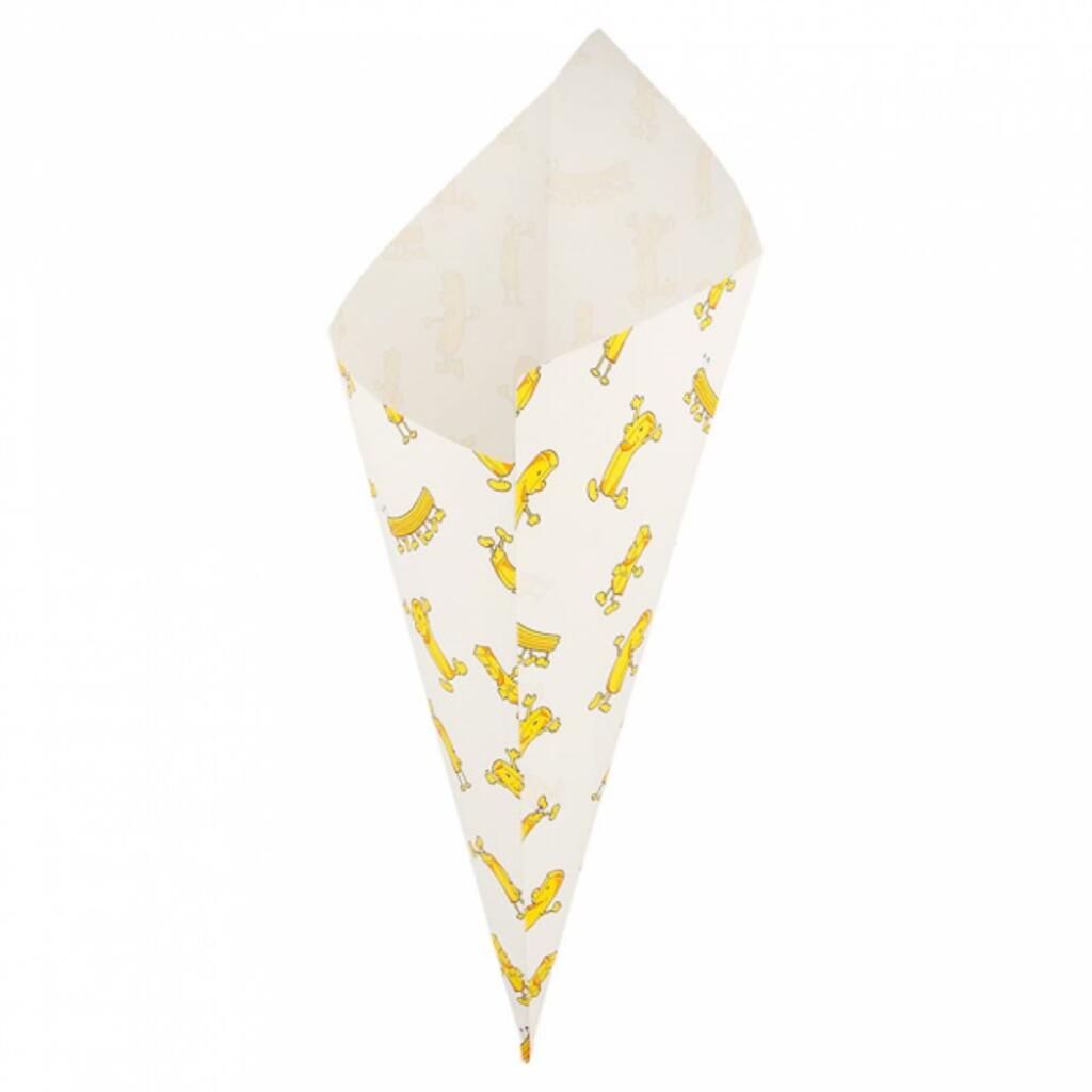 Конус Chips для снеков/фри/орешков 400гр, жирост. пергамент, 34х24 см, 250 шт Garcia De Pou | 229.99