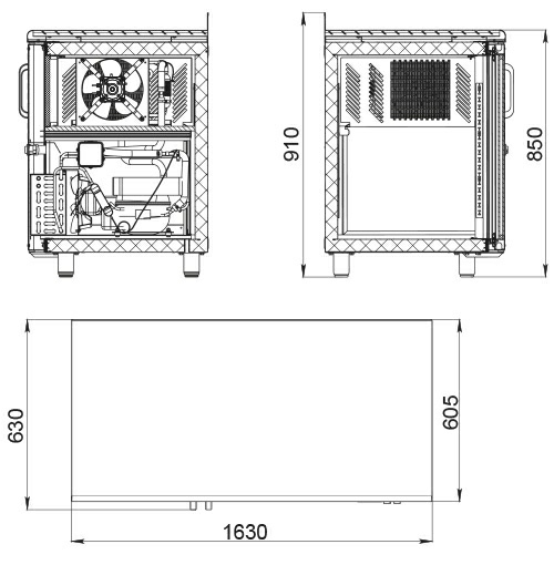 Стол холодильный Polair TD3_G