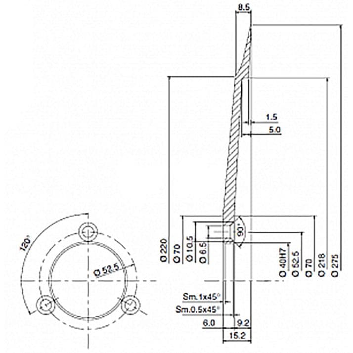 Нож Celme GE275, d 275