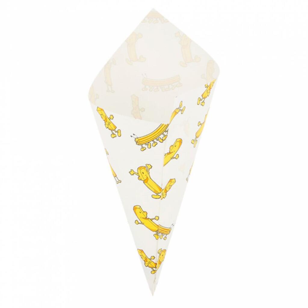 Конус Chips для снеков/фри/орешков 100гр, жирост. пергамент, 24х17 см, 250 шт Garcia De Pou | 229.96