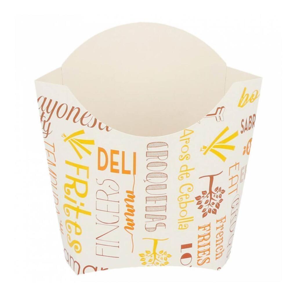 Контейнер для фри/снеков Parole 135 г, 13х8х13,5 см, 200 шт/уп, картон Garcia De Pou | 229.52