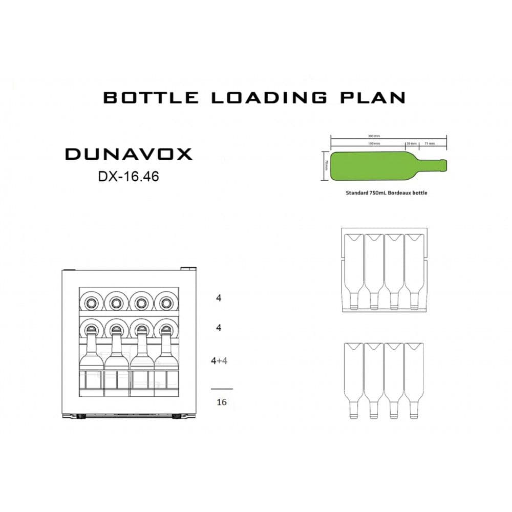 Шкаф винный Dunavox DX-16.46K