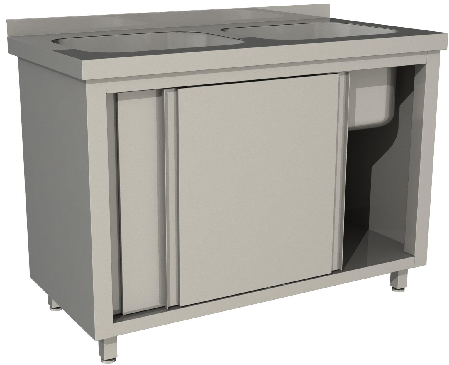 Стол производственный купе Restoinox СПЗК2М-10/7-Б