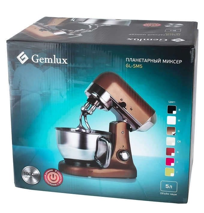 Миксер планетарный Gemlux GL-SM5W