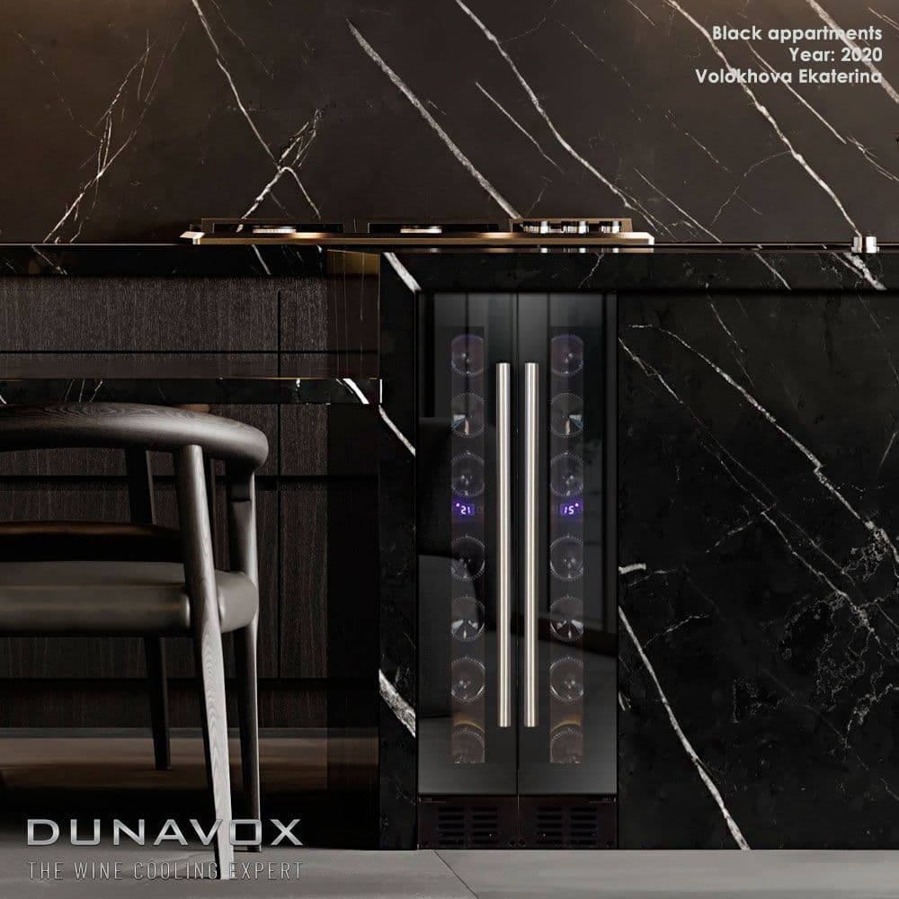 Шкаф винный Dunavox DX-7.20BK/DP