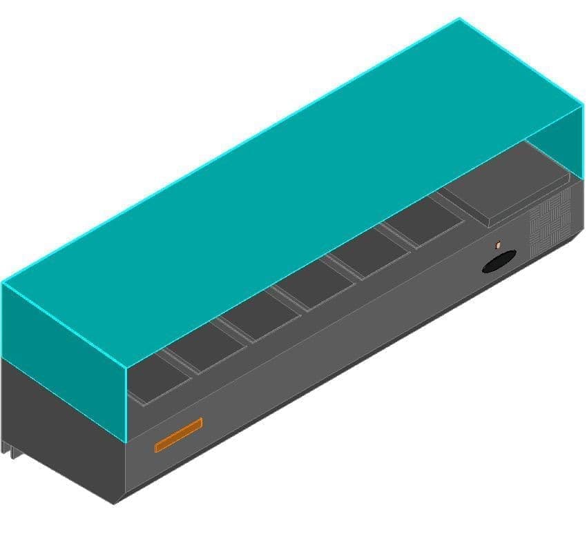Витрина холодильная для ингредиентов Hicold VRTG 1425 для стола PZ4