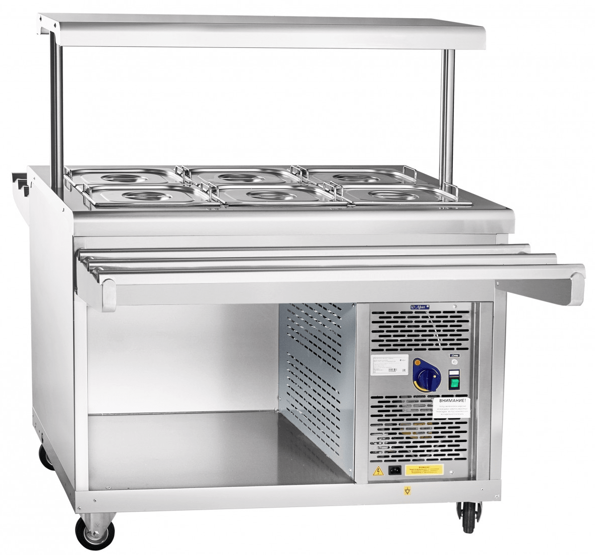 Прилавок для холодных закусок Abat ПВВ(Н)-70ПМ-НШ передвижной (21000000455)