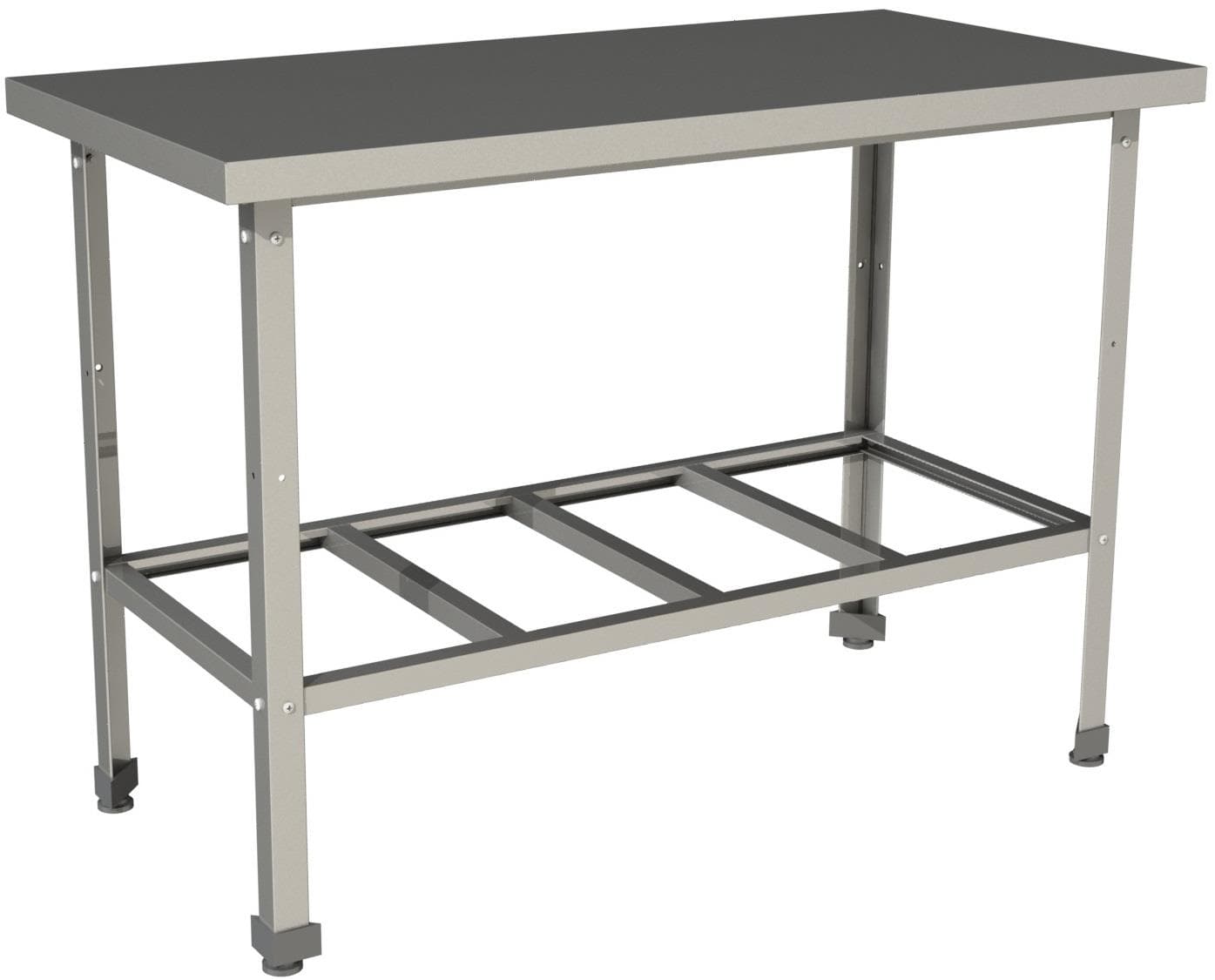 Стол производственный без борта с полкой решеткой Restoinox СП-10/7-Р-ЭЦ