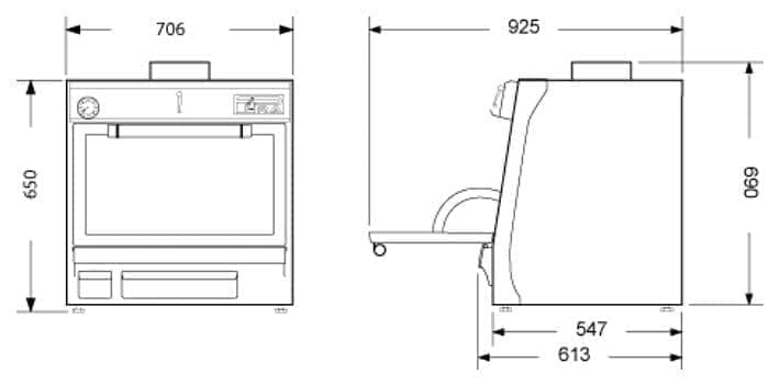 Гриль-печь Movilfrit (Pira) BR-70 LUX