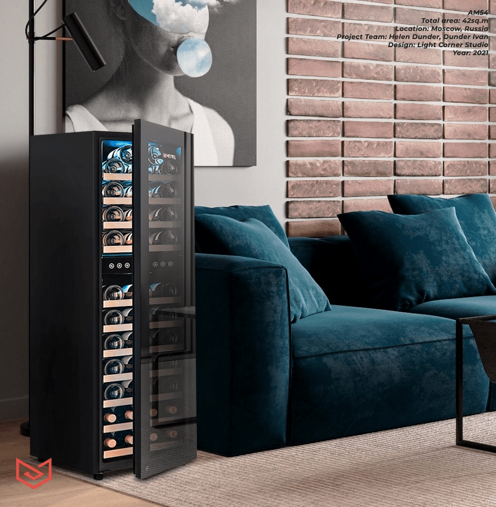 Шкаф винный Meyvel MV53-KBF2