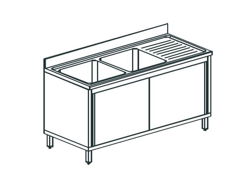 Ванна моечная Apach Chef Line L2S177-55RWSD