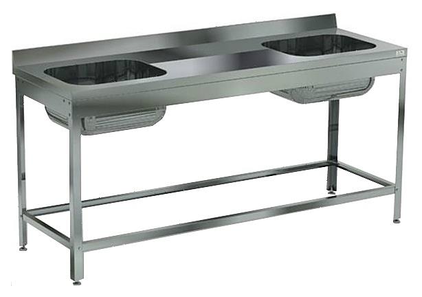 Стол с моечной ванной Кобор ВМЦР/2-180/60/430 Л/Ц/П