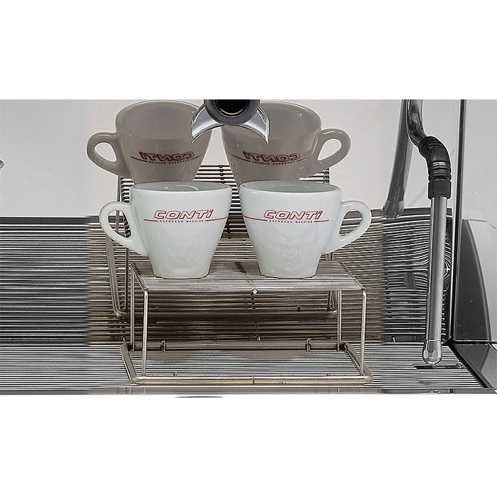 Кофемашина рожковая CONTI CC100 Compact TC 2Gr высокие группы, черная