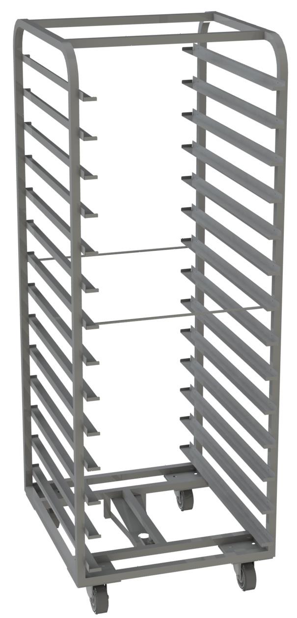 Тележка для ротационной печи Restoinox BONGARD 8.64 10 уровней сварная 600х800 мм