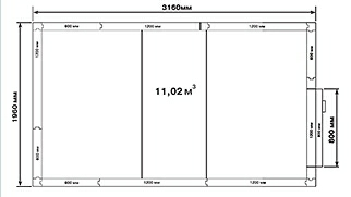 Камера холодильная Polair КХН_11,02