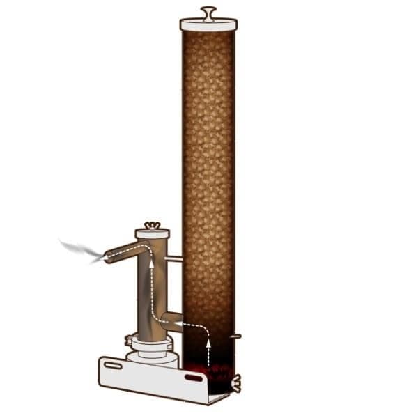 Дымогенератор холодного копчения с фильтром DPDF89648 648 мм