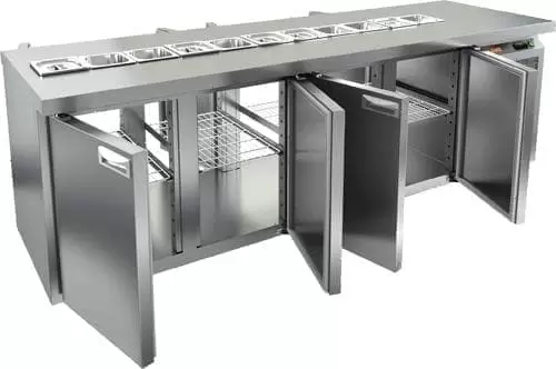 Стол холодильный (саладетта) Hicold SL2T_1111/GN (1/6)