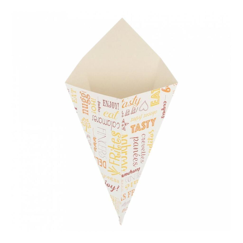 Кулек для фри/снеков Parole 250 г, 17х16 см, 200 шт/уп, картон Garcia De Pou | 229.53