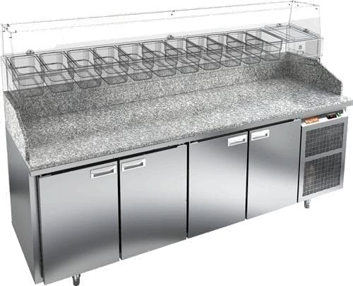 Стол холодильный (для пиццы) Hicold PZ3‑1111/GN (без витрины)