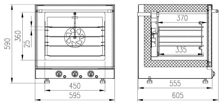 Печь конвекционная Enteco ДН-43 Пар