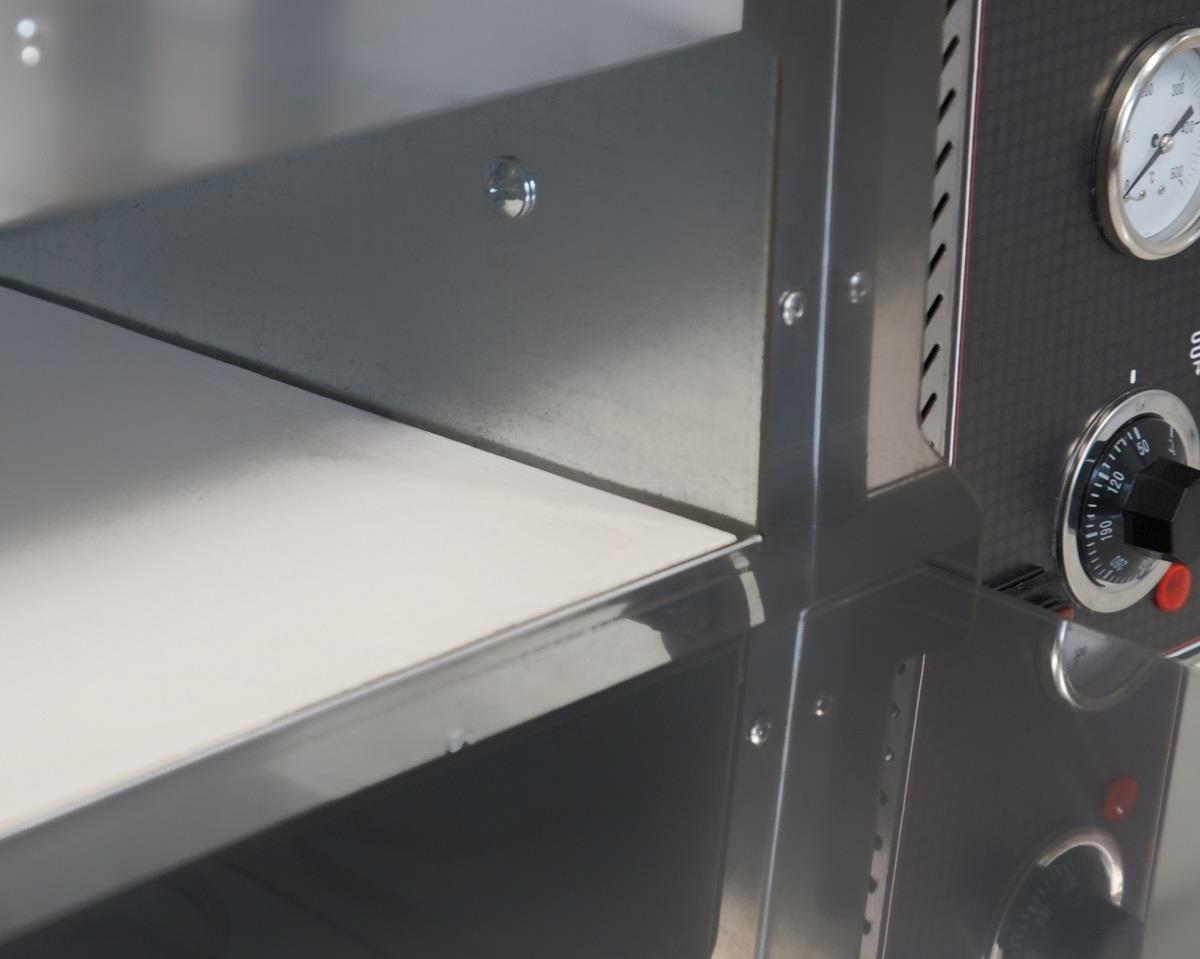 Печь для пиццы Luxstahl ПЭП-2 со стеклом