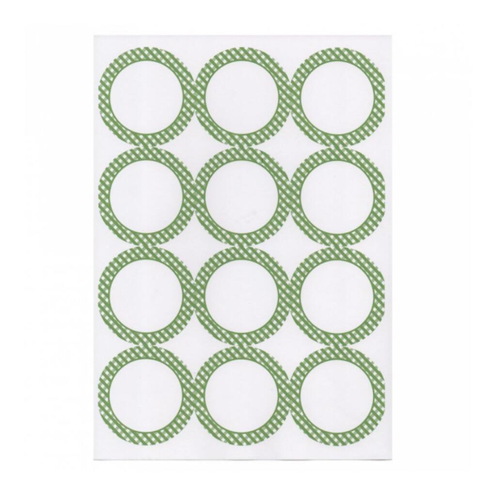 Этикетка бумажная белая, d 6,4 см, 12 наклеек на листе А4, 100 л Garcia De Pou | 209.70