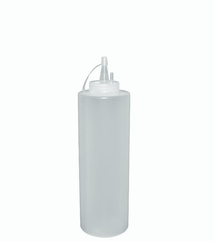 Емкость для соуса 375мл d=55мм h=215мм с крышкой прозрачная Мастергласс | 1740