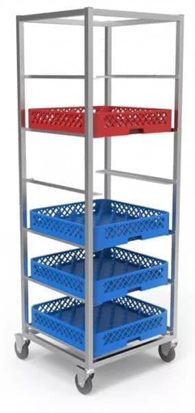 Тележка-шпилька Restoinox ТШСПК-6 для посудомоечных кассет 50х50