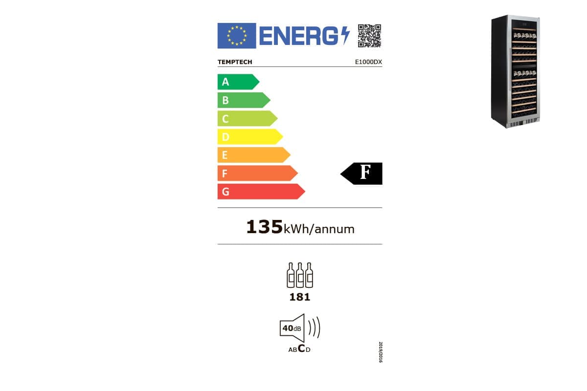 Шкаф винный Temptech E1000DX