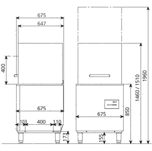 Купольная посудомоечная машина Kocateq Komec-H500 (19053415)