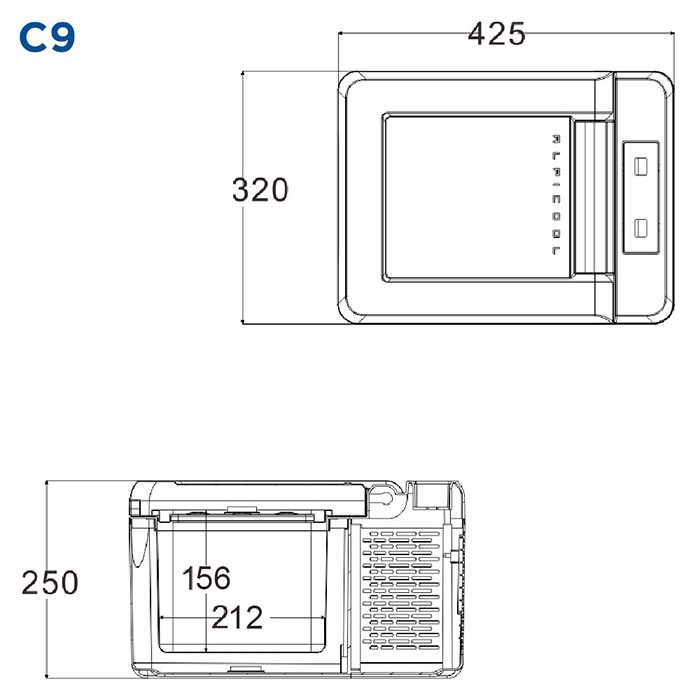 Холодильник автомобильный Alpicool C9 (12/24)