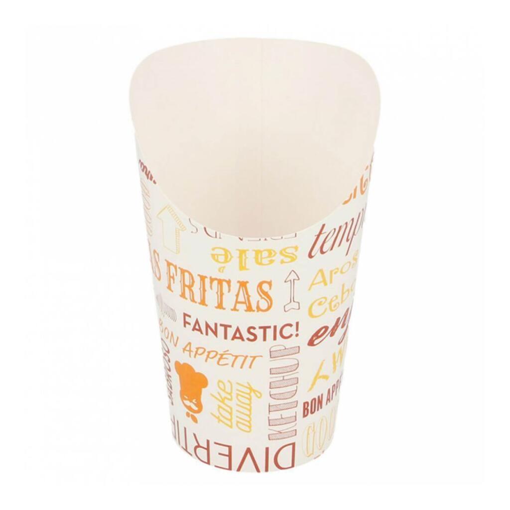 Контейнер картонный верт. для фри, снеков "PAROLE" 480 мл, d 8,5х13,5см 50шт Garcia De Pou | 229.59