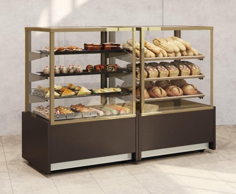 Витрина хлебная Carboma KC70 N 0,6-2 Cube 0102-0109 (открытая)