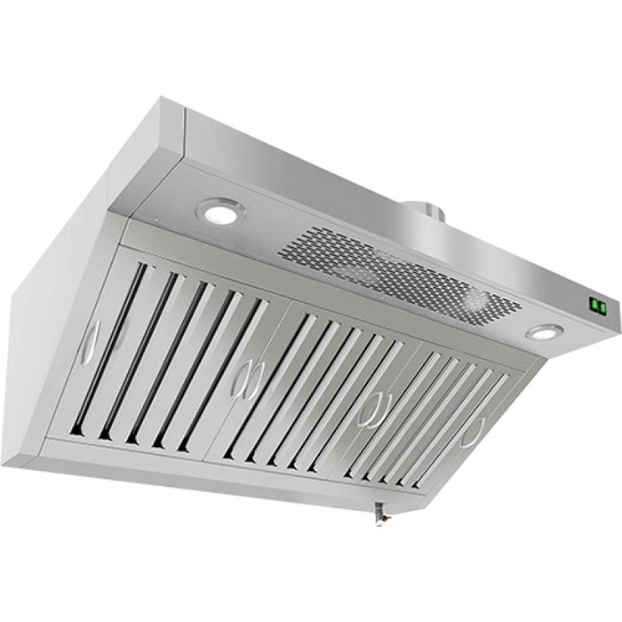 Зонт вытяжной пристенный Hicold ЗВПОК-11,512 с ж/у фильтрами, без подсветки