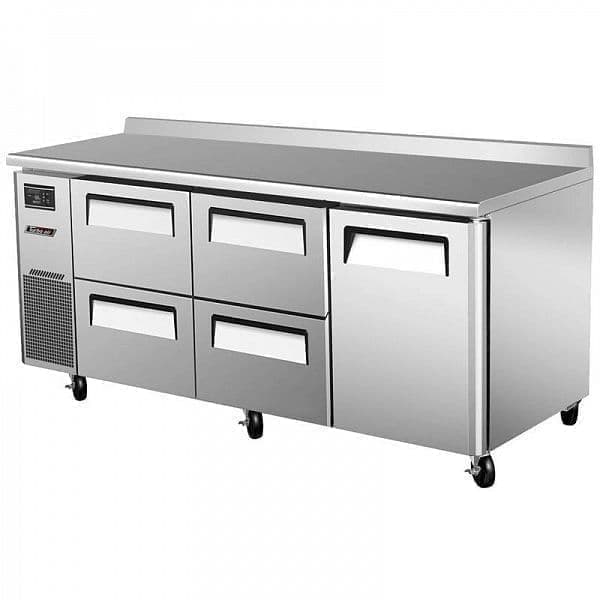 Стол холодильный Turbo Air KWR18-2D-4-600 с ящиками и бортом