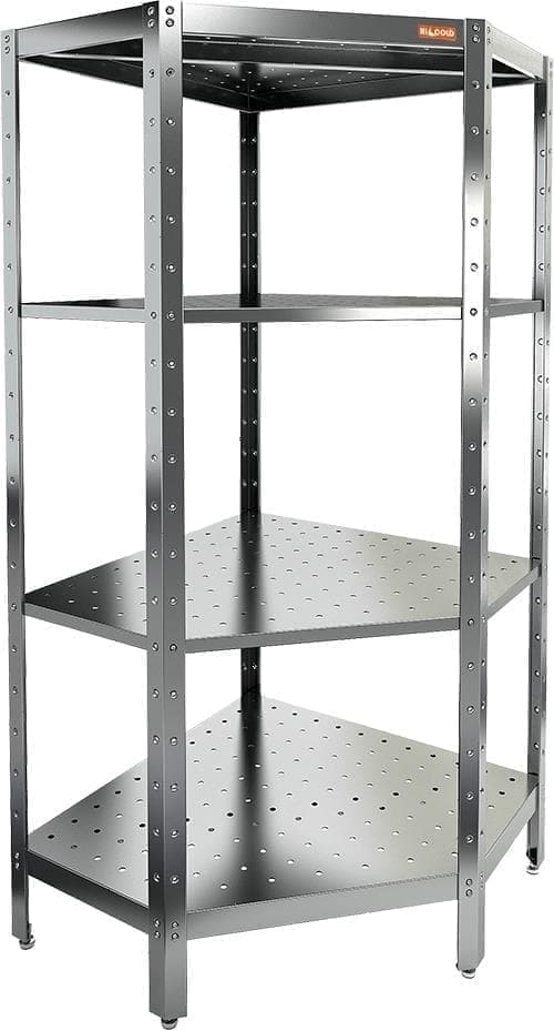 Стеллаж кухонный угловой Hicold НСКУВ‑6/4 П