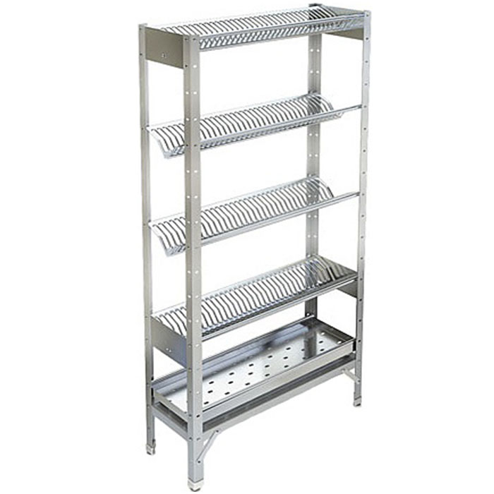 Стеллаж для сушки посуды c кассетами из нержавеющей стали Restoinox СТПТ430-9/4-ЭН