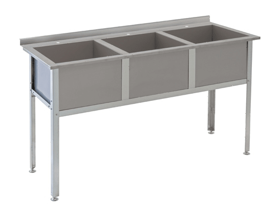 Ванна моечная Atesy ВМ-3/530 с бортом Алента