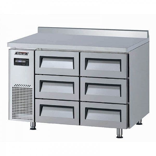 Стол морозильный Turbo Air KWF12-3D-6-750 с ящиками и бортом